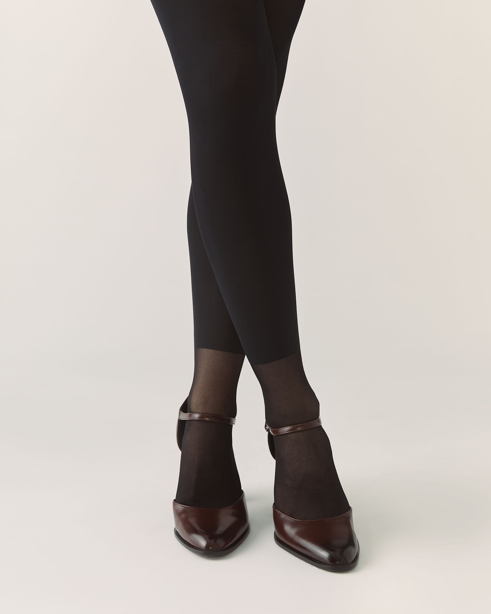 Collant style legging culotte modelante - Noir