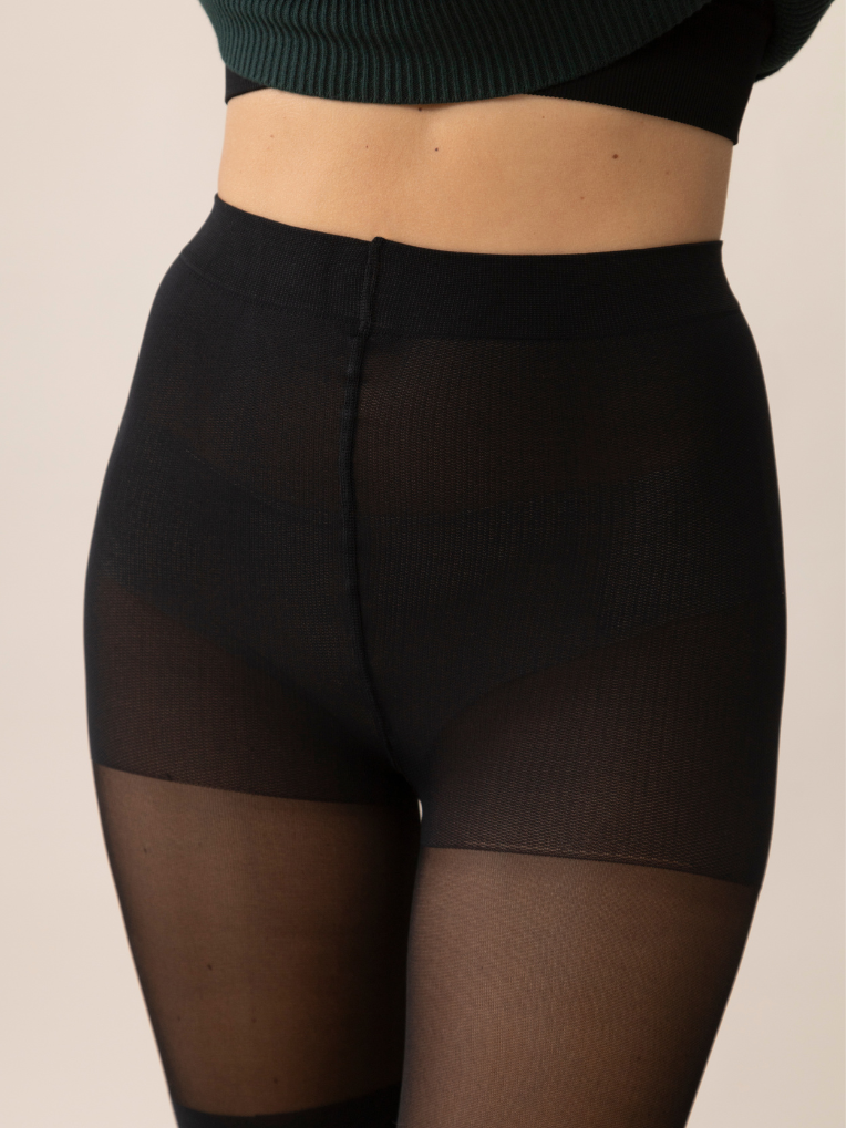 Classic Over-the-Knee Tights in Black