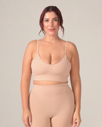 Bralette sans coutures motif léopard - Dune