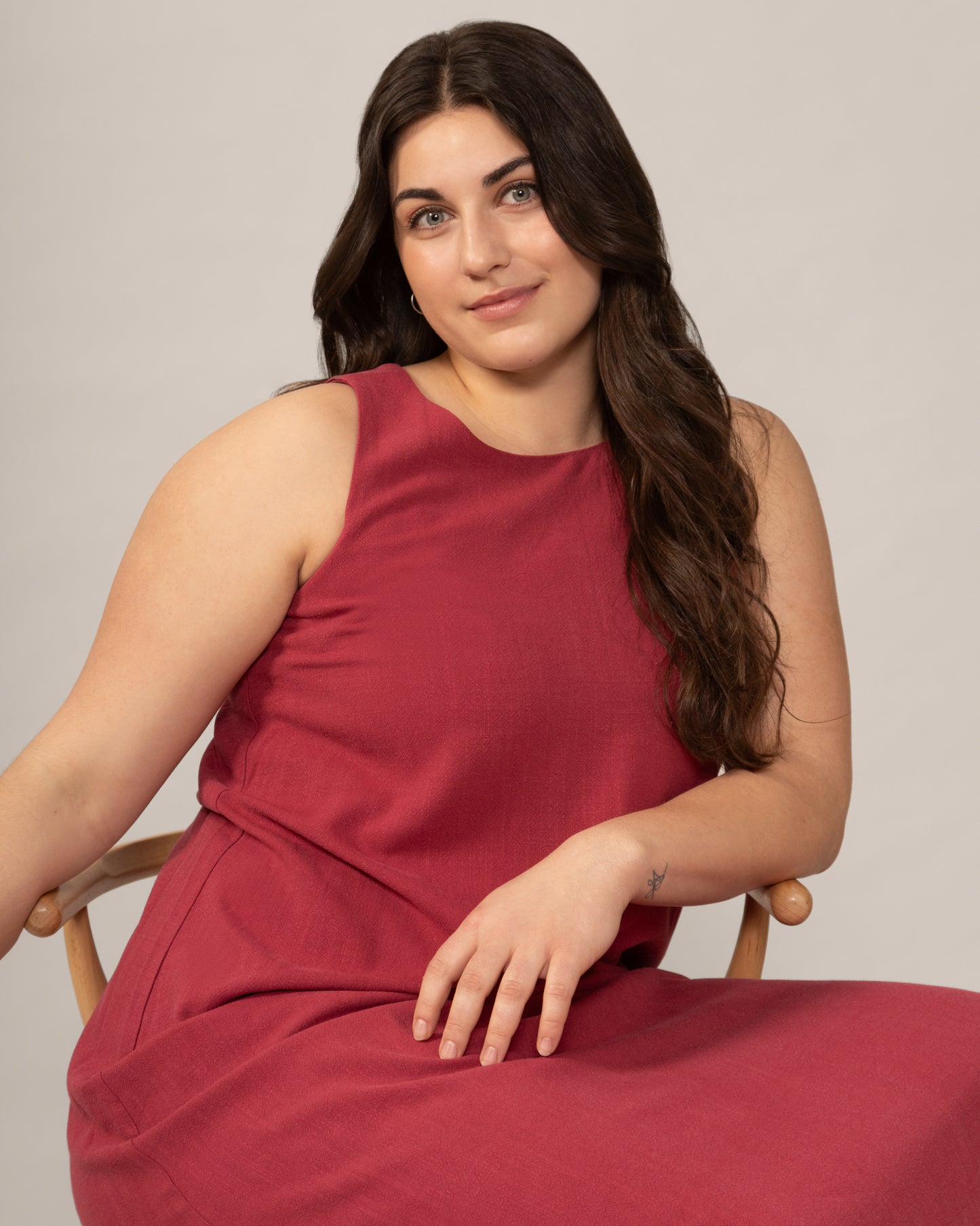 Robe maxi en lin - Hibiscus