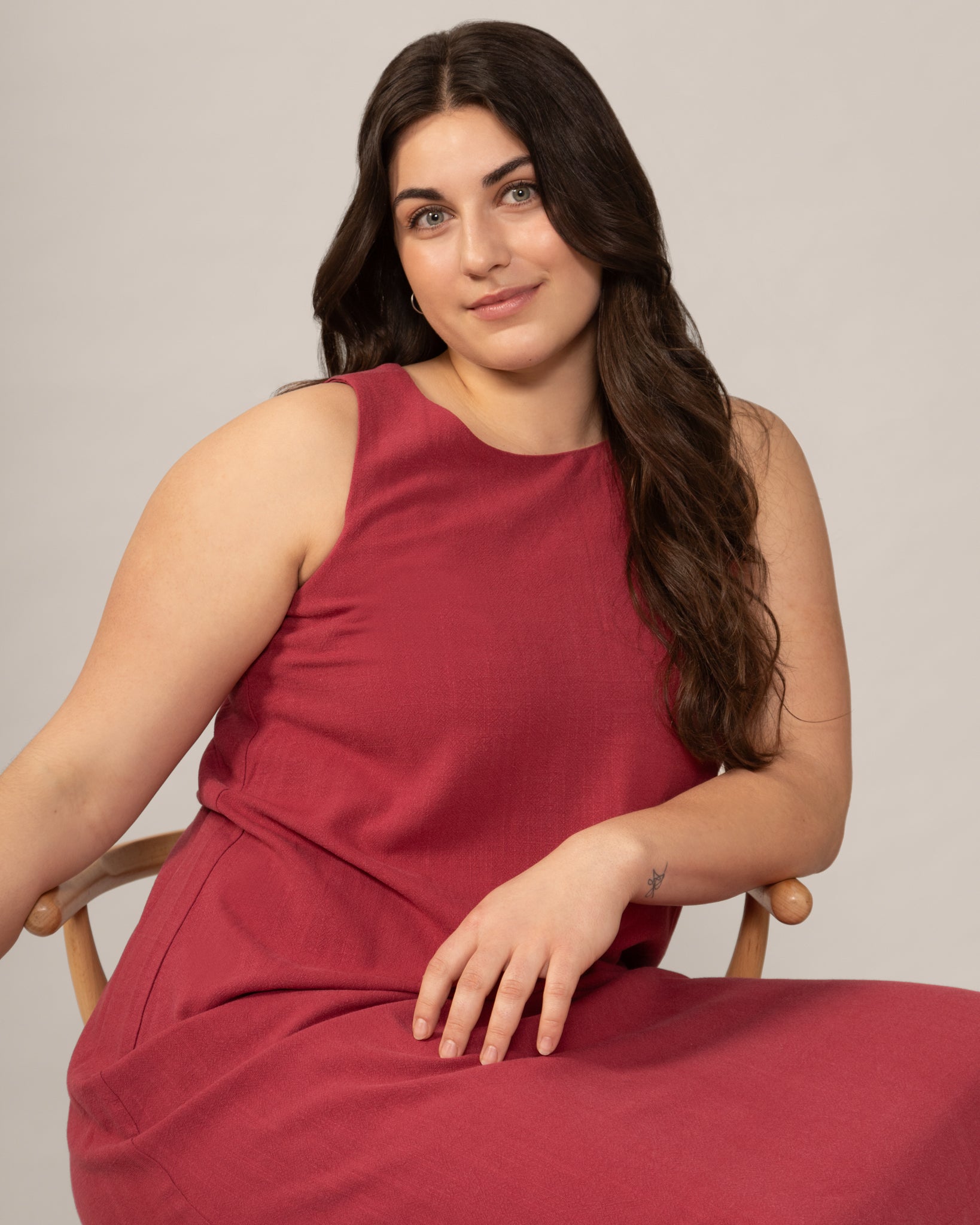 Robe maxi en lin - Hibiscus