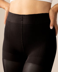 Collant cuissarde culotte modelante - Noir
