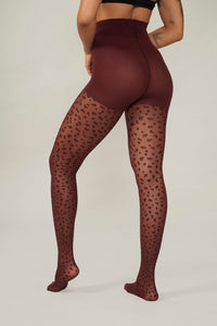 Collant motif léopard - Zinfandel
