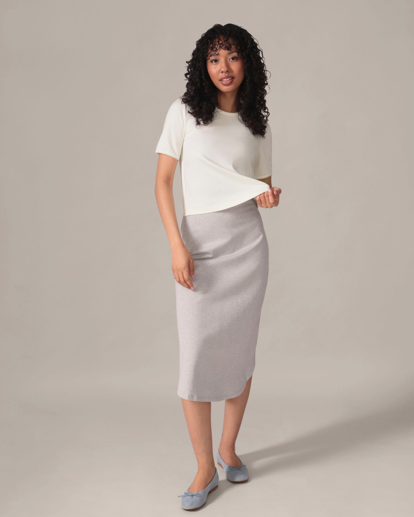 Le Parfait T-shirt Light Ease Knit - Ivoire