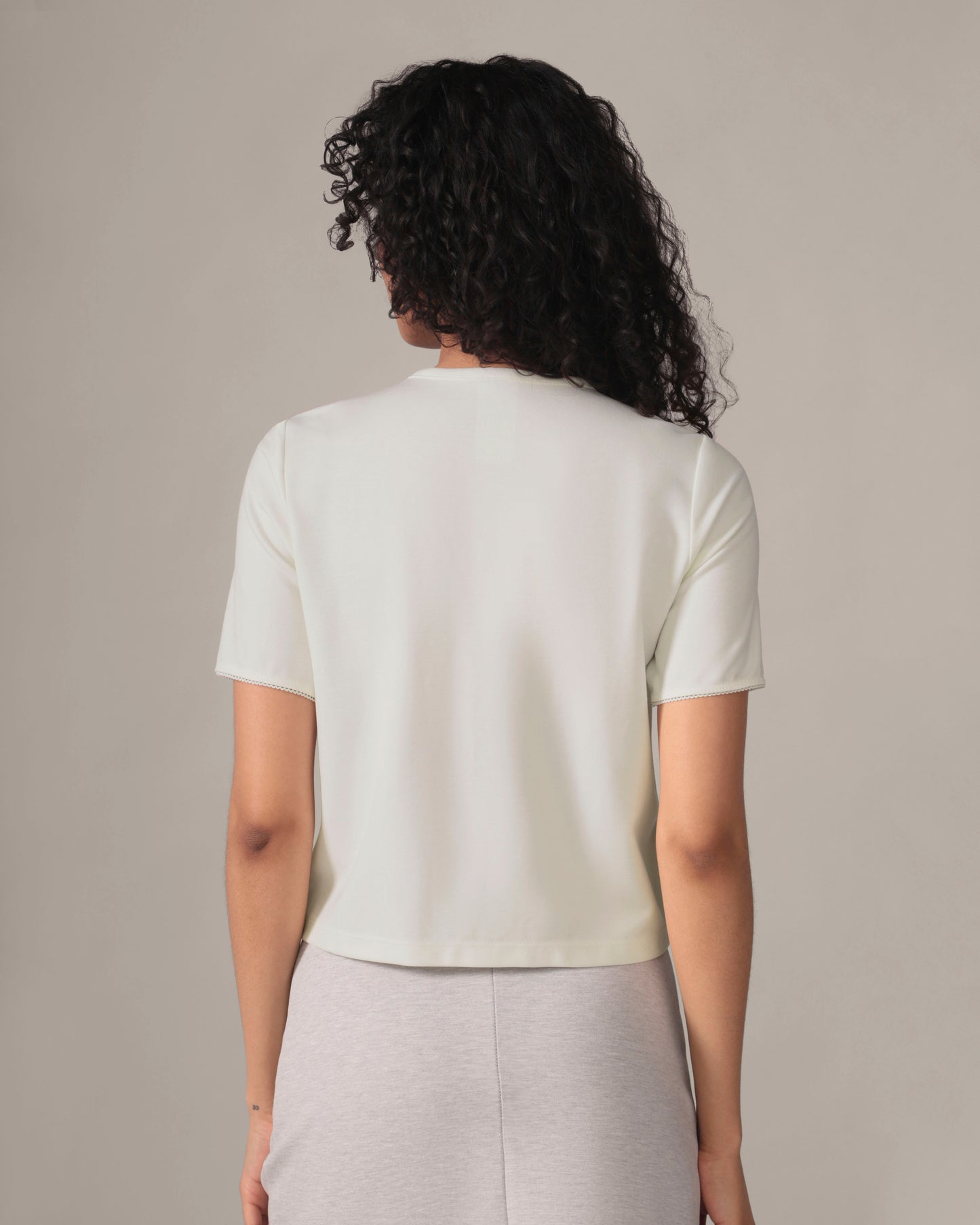 Le Parfait T-shirt Light Ease Knit - Ivoire
