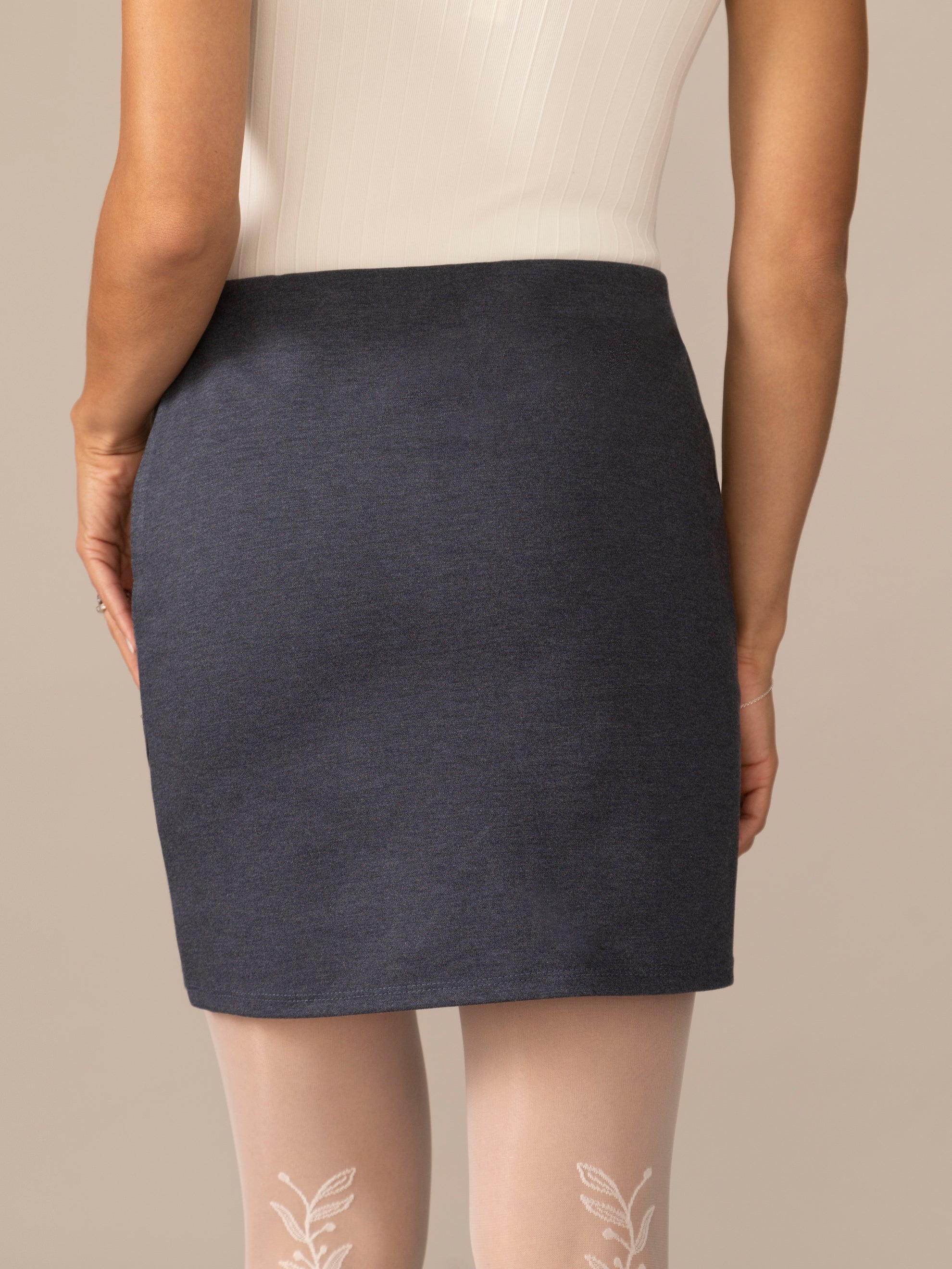 Jupe OTK tulipe Ease Knit - Bleu Fjord