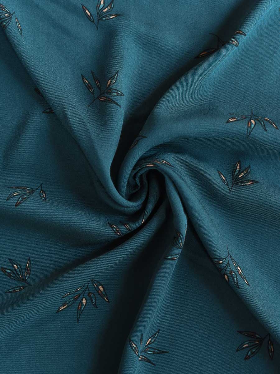 Robe épaules tombantes Iris bleue