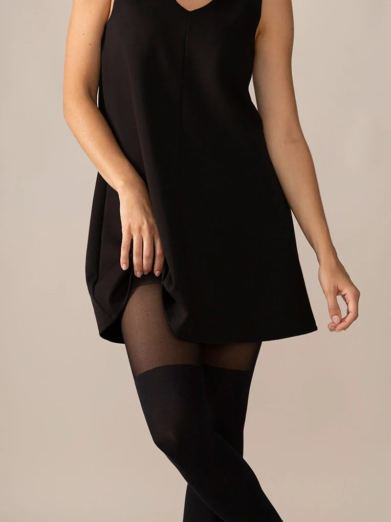 Classic Over-the-Knee Tights in Black