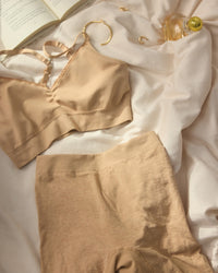 Bralette sans coutures motif léopard - Dune